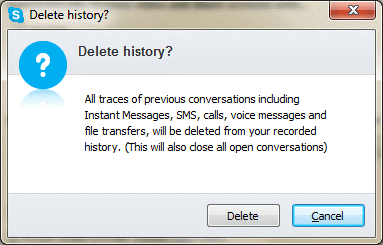 delete skype history network edition